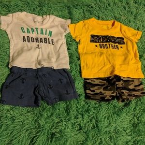 2 newborn boy outfits